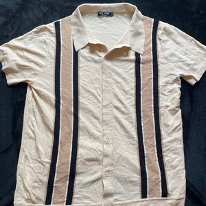 Short sleeve vintage button down